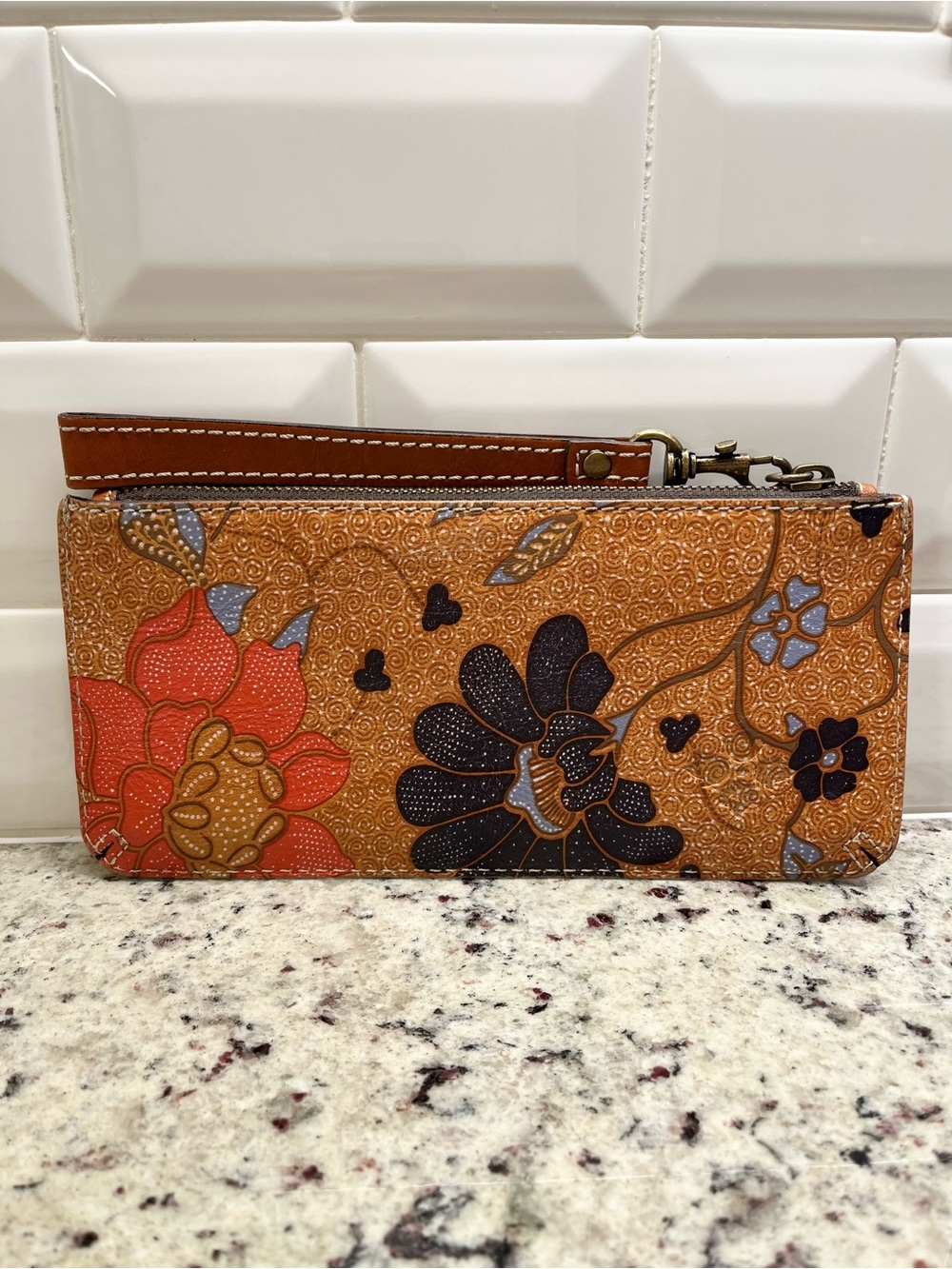 Patricia Nash Leather Wristlet/Wallet NWOT